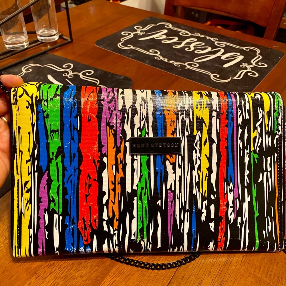 Kent Stetson Cross Body Canvas design purse